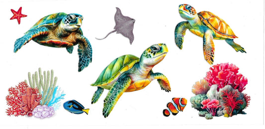 TURTLES • UV DTF Wrap