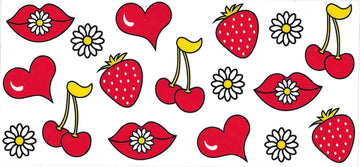 RED LIDS & CHERRIES • UV DTF Wrap