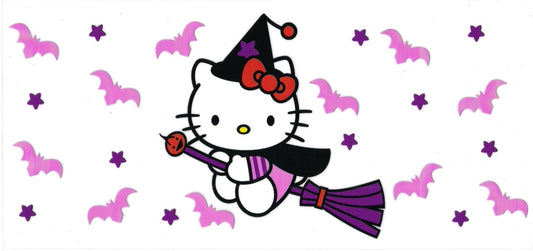 Kitty witch • (DOUBLE SIDE) • UV DTF Wrap