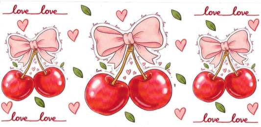 CHERRIES & BOW love love • UV DTF Wrap