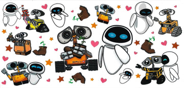 Robots • (DOUBLE SIDE) • UV DTF Wrap