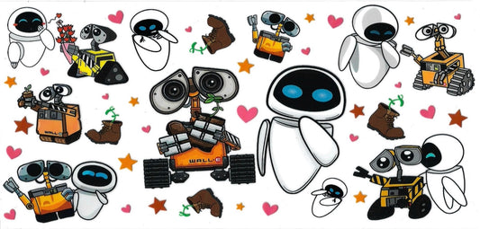 Robots • (DOUBLE SIDE) • UV DTF Wrap