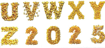 LETTERS pop corn • UV DTF Wrap