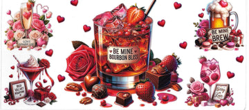 BE MINE BOURBON BLISS • UV DTF Wrap