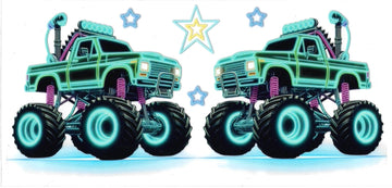 TEAL TRUCK • UV DTF Wrap