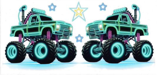 TEAL TRUCK • UV DTF Wrap