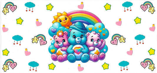 Rainbow baby bears • (DOUBLE SIDE) • UV DTF Wrap