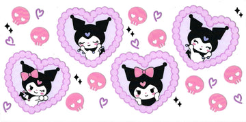 Kuromi with hearts (DOUBLE SIDE) • UV DTF Wrap