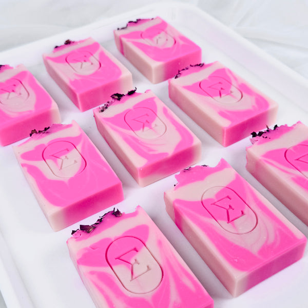 WILD ROSÉ | Geranium & Rose Artisan Soap | Option A