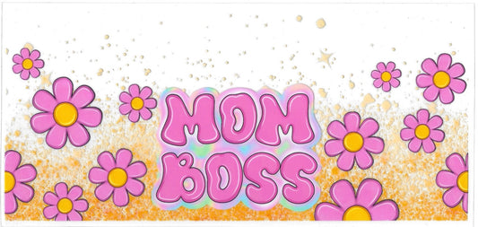 Mom Boss • DOUBLE SIDE UV DTF Wrap