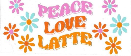 PEACE, LOVE, LATTE • UV DTF Wrap