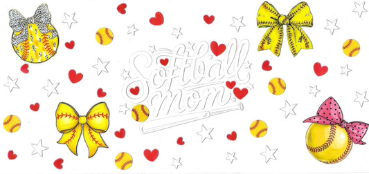 Softball Mom • DOUBLE SIDE • UV DTF Wrap