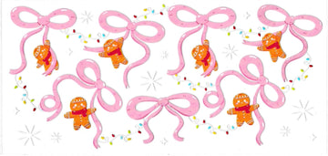 PINK BOWS, GINGERBREAD • UV DTF Wrap