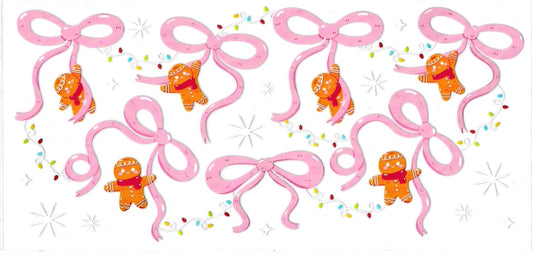 PINK BOWS, GINGERBREAD • UV DTF Wrap