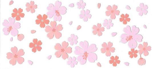 HIBISCUS pastel colors • UV DTF Wrap