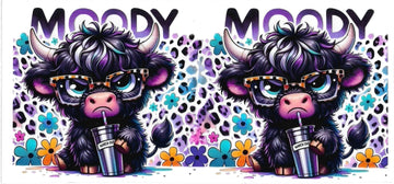 MOODY PURPLE COW • UV DTF Wrap