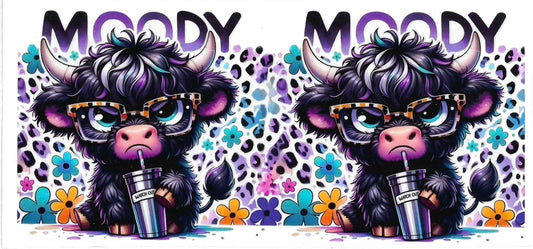 MOODY PURPLE COW • UV DTF Wrap
