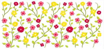RED & YELLOW FLOWERS • UV DTF Wrap
