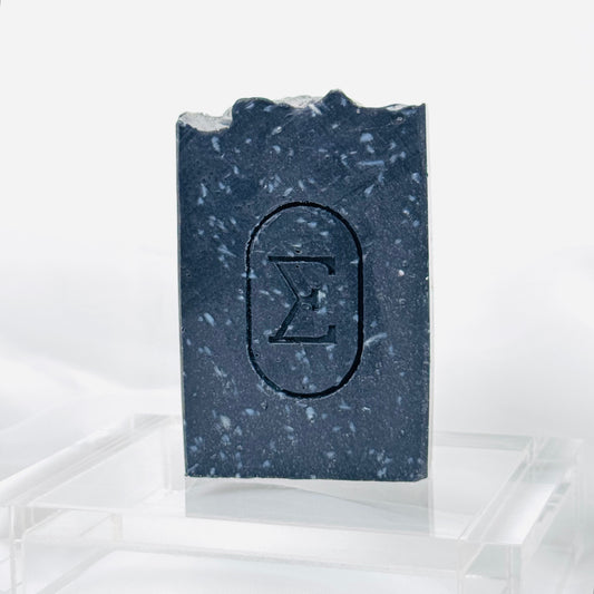 AREITO Natural Soap Bar — Activated Charcoal + Lavender, for Oily/Combination Skin