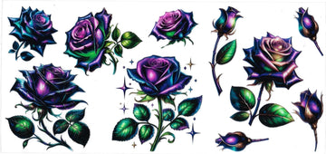 Purple Roses • (DOUBLE SIDE) • UV DTF Wrap
