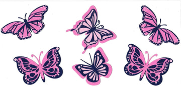 Butterflies pink & purple & hearts (DOUBLE SIDE) • UV DTF Wrap