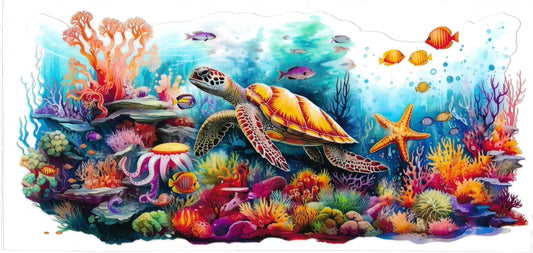OCEAN TURTLE • UV DTF Wrap