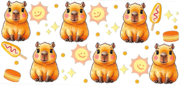 CAPYBARA • DOUBLE SIDE • UV DTF Wrap
