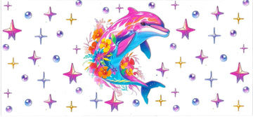 COLORFUL DOLPHIN • UV DTF Wrap
