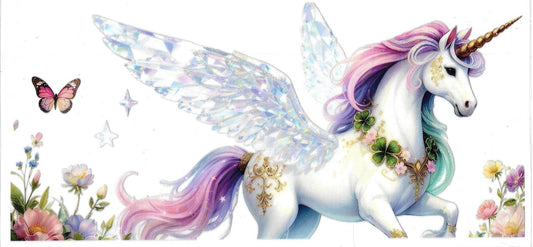 WHITE UNICORN • UV DTF Wrap