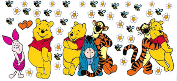 BEAR, TIGGER, PIG, DONKEY & BEES • UV DTF Wrap