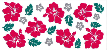 HIBISCUS RED • UV DTF Wrap