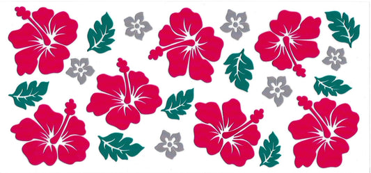 HIBISCUS RED • UV DTF Wrap
