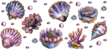 Sea shell purple (DOUBLE SIDE) • UV DTF Wrap
