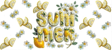 Summer with lemons (DOUBLE SIDE) • UV DTF Wrap