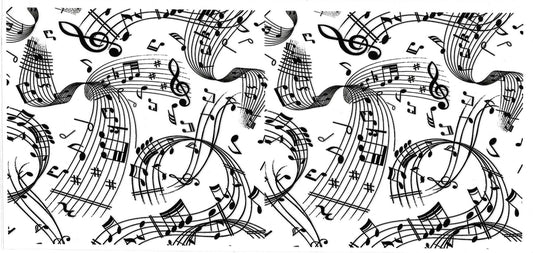 WAVE MUSIC NOTES • UV DTF Wrap