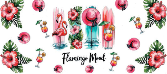 FLAMINGO MOOD • UV DTF Wrap