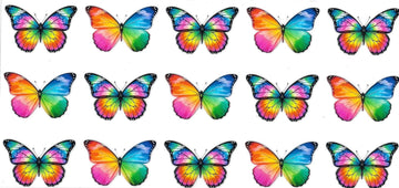 BUTTERFLIES COLORFUL • DOUBLE SIDED • UV DTF Wrap