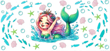 Mermaid • DOUBLE SIDE • UV DTF Wrap
