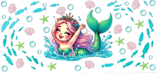 Mermaid • DOUBLE SIDE • UV DTF Wrap