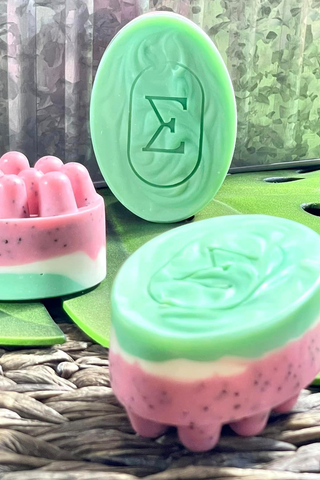 CUCUMBER puré & KIWI • Massage Soap Bar