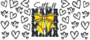 Softball Mama • DOUBLE SIDE • UV DTF Wrap