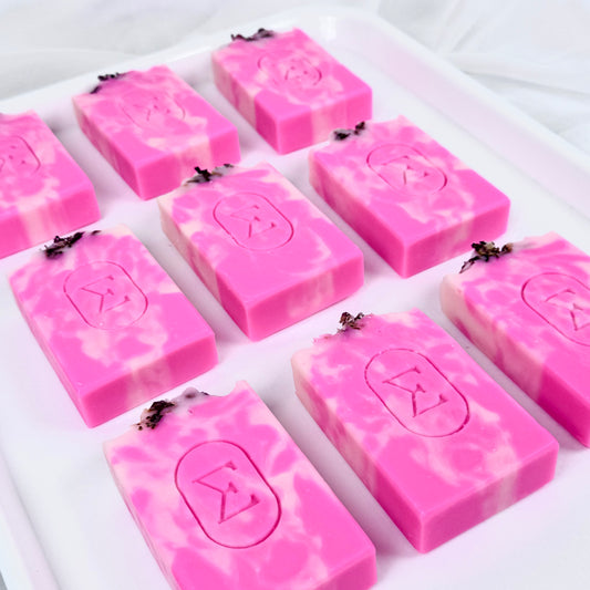 WILD ROSÉ | Geranium & Rose Artisan Soap | Option B