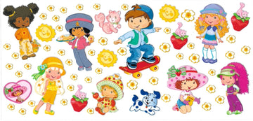 Strawberry shortcake girl & friends • (DOUBLE SIDE) • UV DTF Wrap