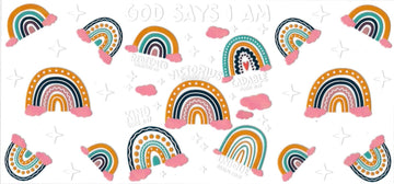 God Said I am • (DOUBLE SIDE) • UV DTF Wrap