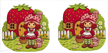 STRAWBERRY & CAT • UV DTF Wrap