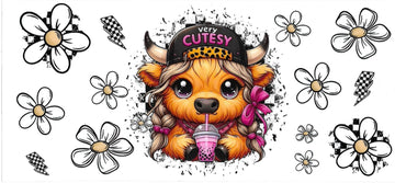 VERY CUTESY COW • UV DTF Wrap