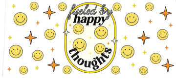 FUELED BY HAPPY THOUGHTS • UV DTF WRAP