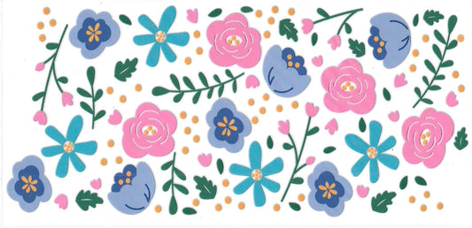 Wild flowers • (DOUBLE SIDE) • UV DTF Wrap
