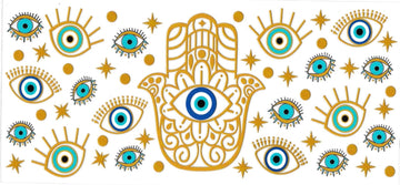 Greek Eye & hand • (DOUBLE SIDE) • UV DTF Wrap