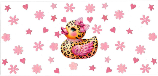 Duck girl • (DOUBLE SIDE) • UV DTF Wrap